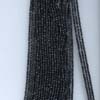 AAA quality Black spinal faceted roundel 14 inch strand 3 - 3.5mm approx